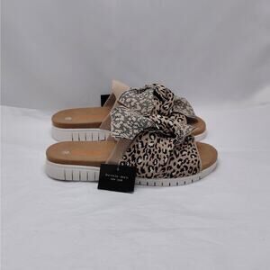 Bernie Mev Womens Slides Sandals Size 38 Leopard Comfort Platform Summer Chic